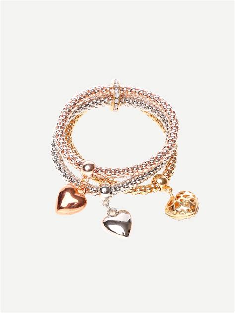 shein heart bracelet.